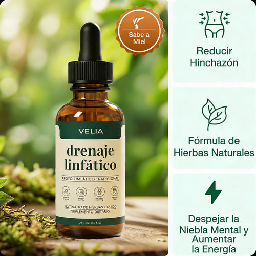 Gotas VELIA® – Drenaje Linfático Natural