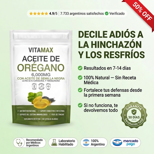 Orégamax® Cápsulas de Aceite de Orégano